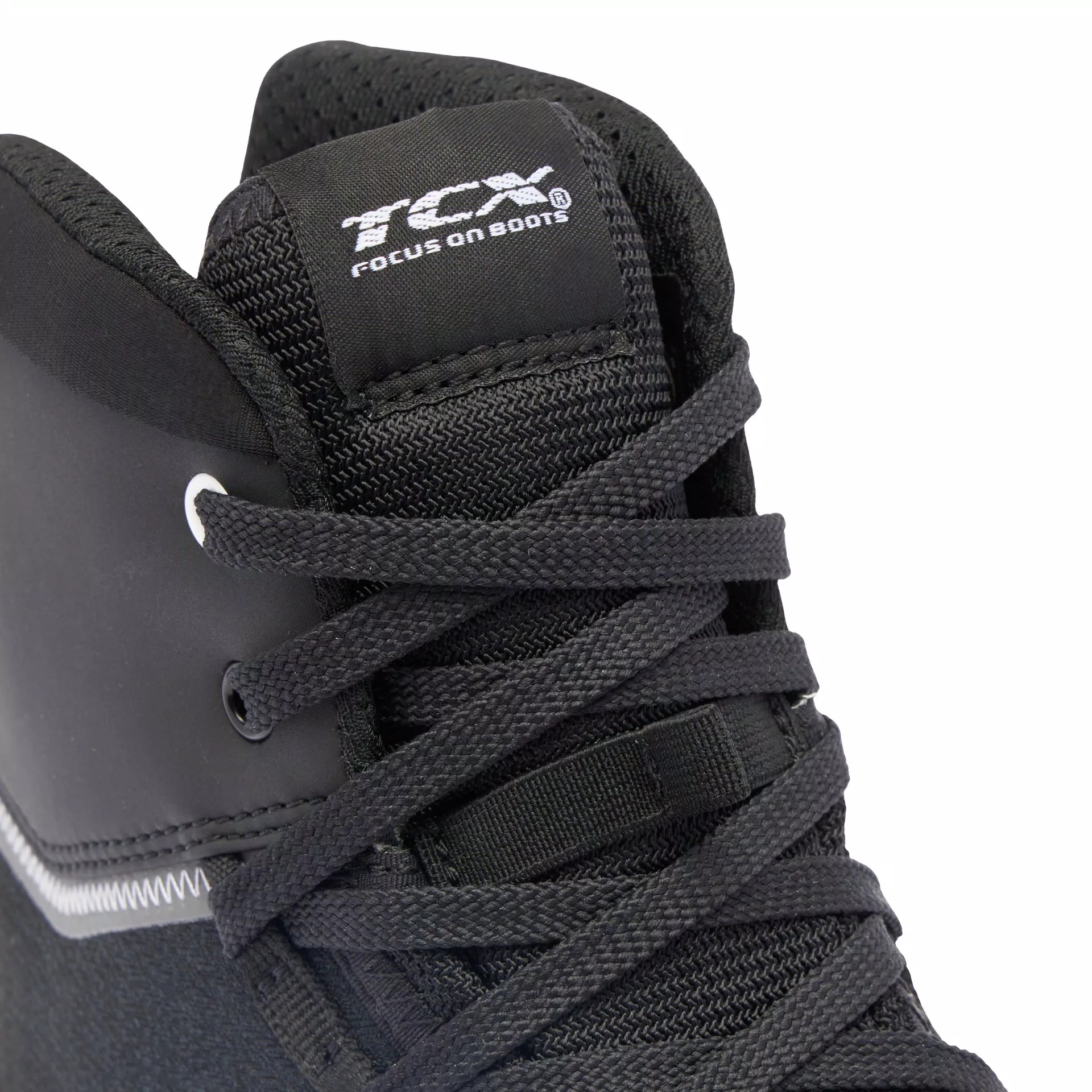 CLIMATREK SURROUND GTX WATERPROOF TOURING MOTORCYCLE BOOTIES MEN - BLACK/WHITE