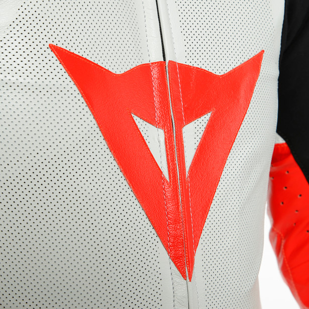 MUGELLO RR D-AIR® PERF. SUIT WHITE/FLUO-RED- D-air racing