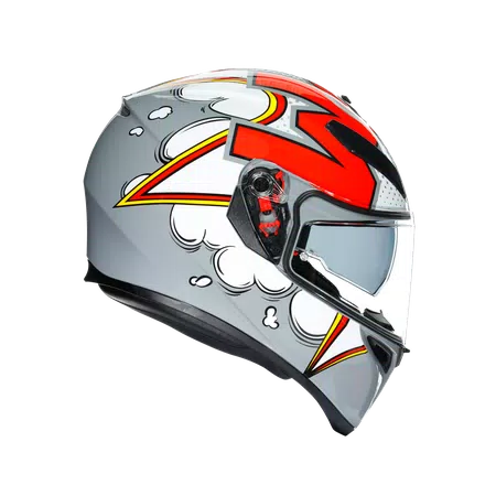 K3 SV MULTI ECE DOT - BUBBLE GREY/WHITE/RED -  - 3