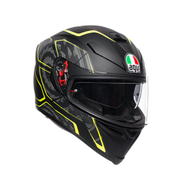 K5 S E2205 MULTI - TORNADO MATT BLACK/YELLOW FLUO