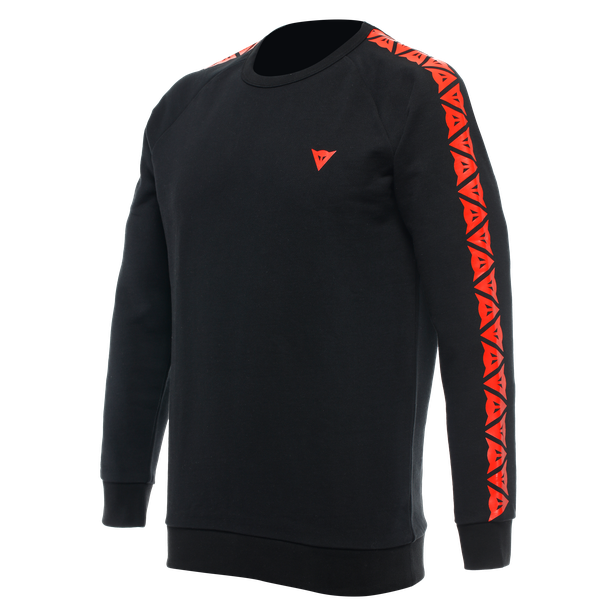 dainese-sweater-stripes-black-fluo-red image number 0