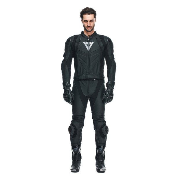 sport-2-pcs-leather-suit-black-matt-anthracite image number 2