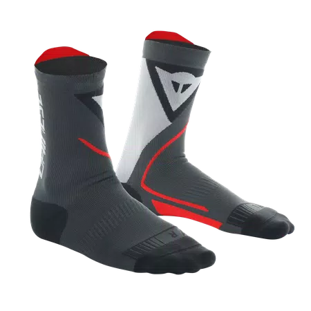 MOTORCYCLE THERMAL SOCKS - MID - BLACK/RED - 1