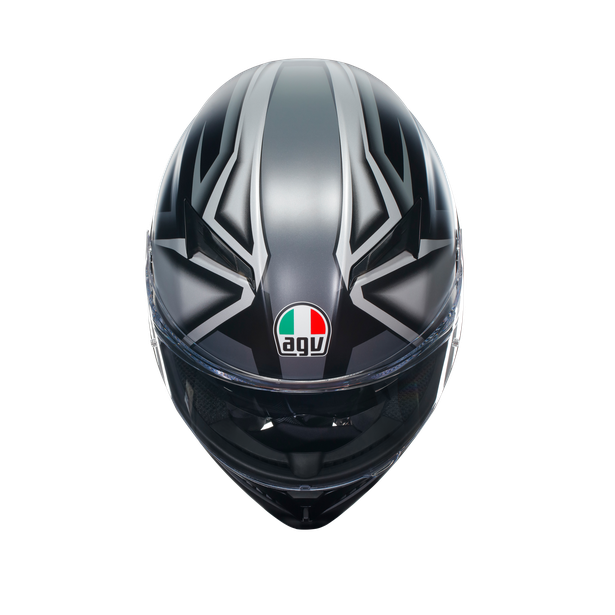 k3-compound-matt-black-grey-motorbike-full-face-helmet-e2206 image number 6