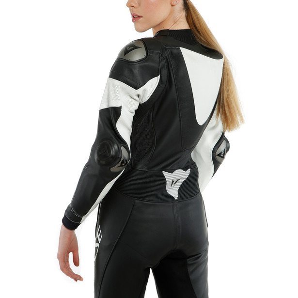 imatra-lady-leather-1pc-suit-perf-black-white image number 5