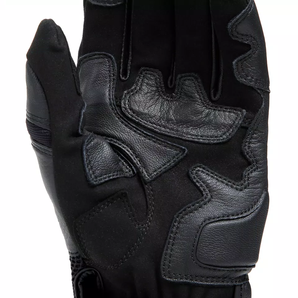 MIG 3 - UNISEX MOTORCYCLE LEATHER GLOVES - BLACK/BLACK - 11
