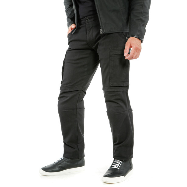 combat-pantaloni-moto-in-tessuto-uomo-black image number 3