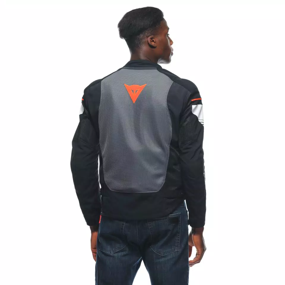 AIR FAST TEX - MEN'S SUMMER MOTORCYCLE JACKET IN FABRIC - BLACK/GRAY/WHITE - 8