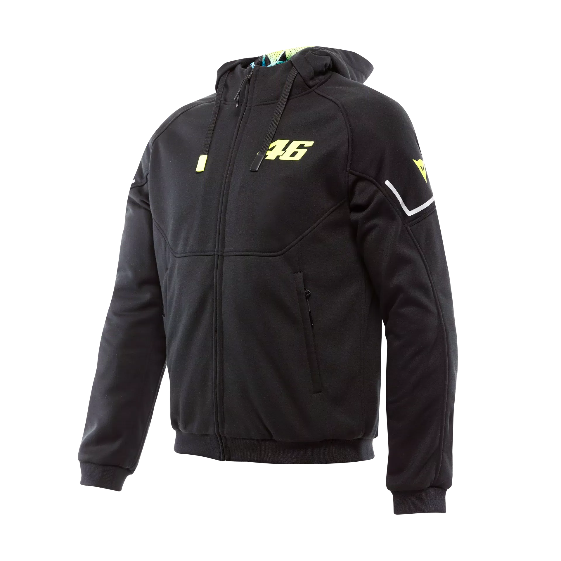 VR46 HOODIE FULL ZIP - SWEAT MOTO AVEC PROTECTIONS HOMME