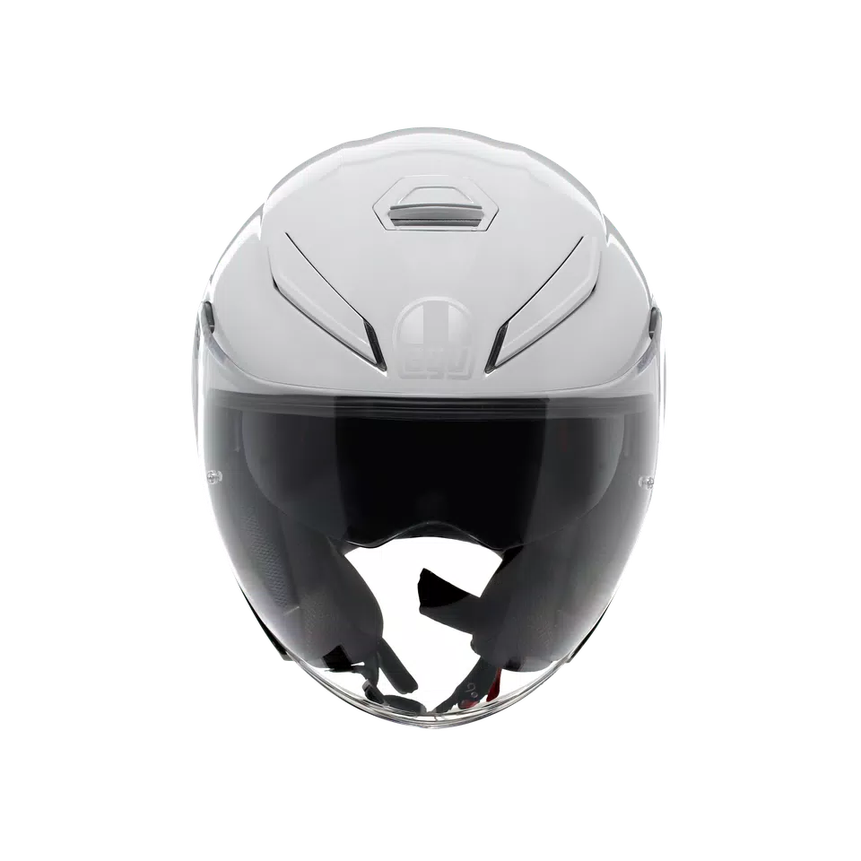 K5 JET EVO MONO STELVIO WHITE - MOTORBIKE OPEN FACE HELMET E2206 -  - 2