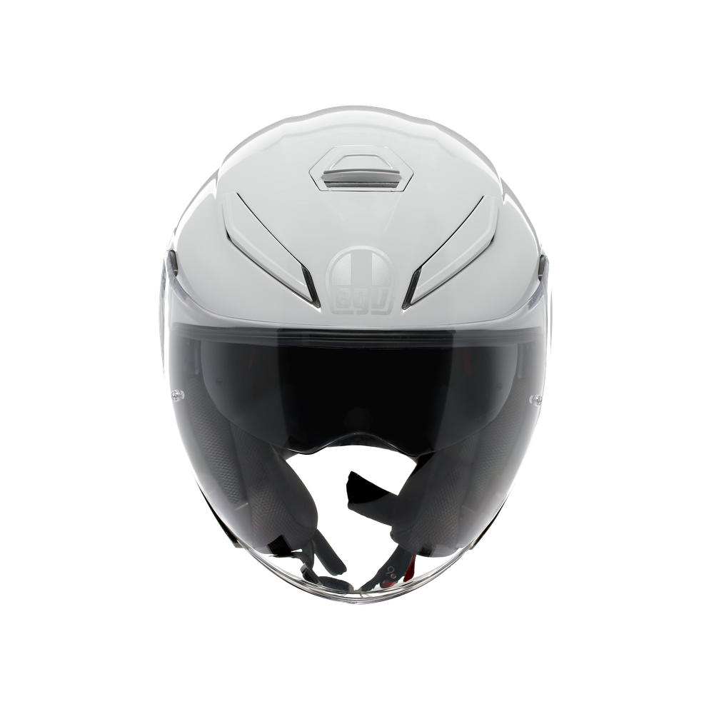 k5-jet-evo-mono-stelvio-white-motorbike-open-face-helmet-e2206 image number 1