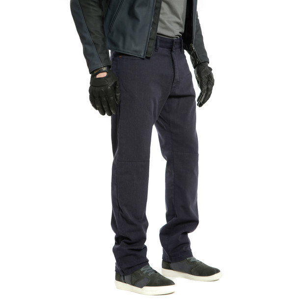 casual-regular-pantaloni-moto-in-tessuto-uomo-blue image number 4