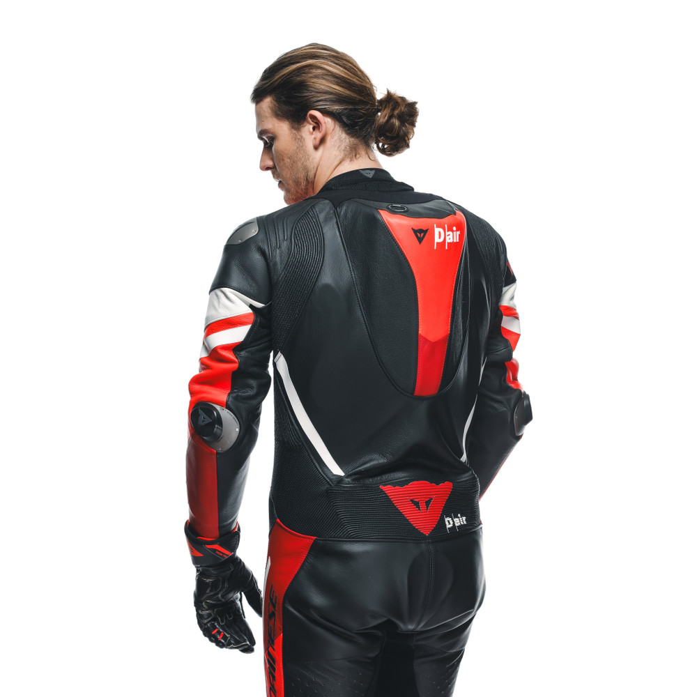 misano-3-perf-d-air-1pc-leather-suit-black-red-fluo-red image number 3