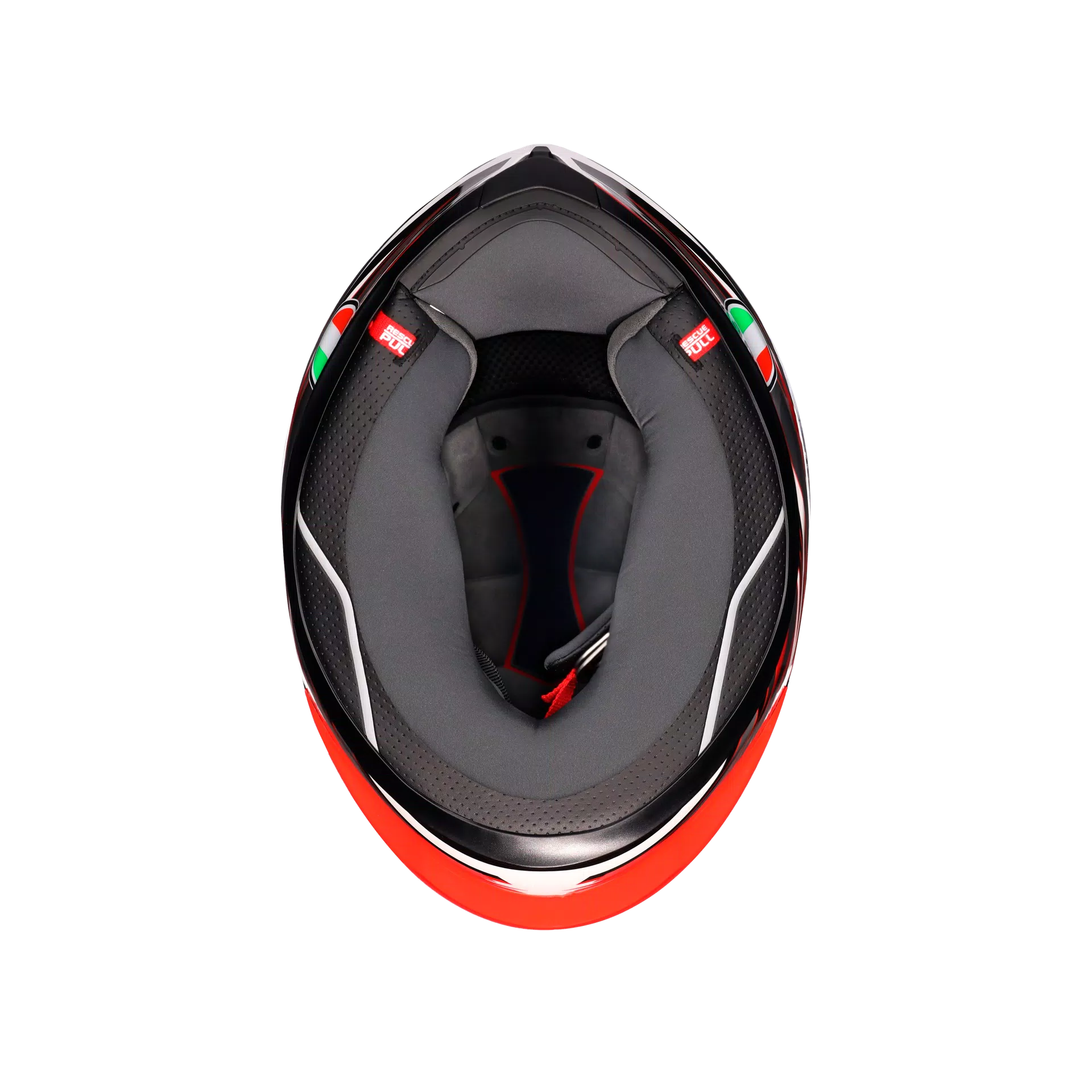 K6 S REEVAL WHITE/RED/GREY - CASQUE MOTO INT&Eacute;GRAL E2206