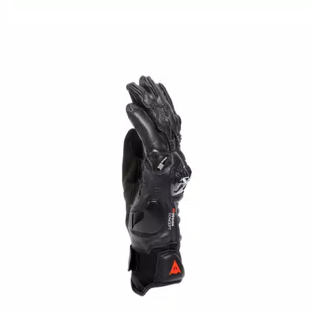 CARBON 4 SHORT LEATHER GLOVES - BLACK/BLACK - 4