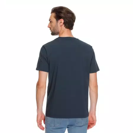 GEOMETRICA - MEN'S CREWNECK T-SHIRT - CARBON/WHITE STRIPES - 4