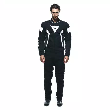 DRAKE 2 AIR - HEREN MOTORFIETSBROEK VOOR DE ZOMER IN STOF - BLACK/BLACK - 3