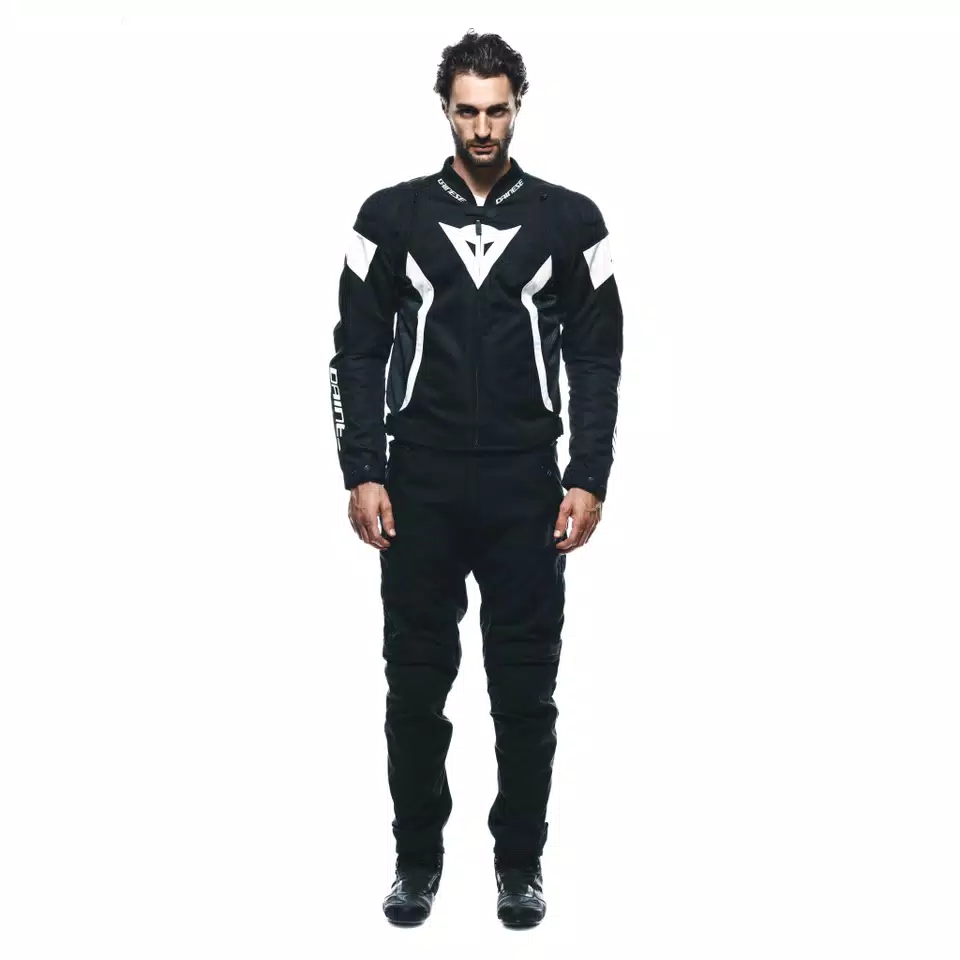 DRAKE 2 AIR - HEREN MOTORFIETSBROEK VOOR DE ZOMER IN STOF - BLACK/BLACK - 3