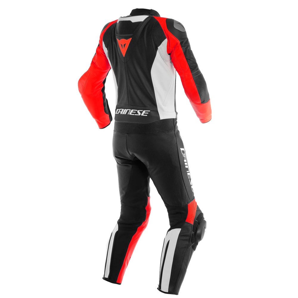 mistel-2pcs-leather-suit-black-matt-white-lava-red image number 1