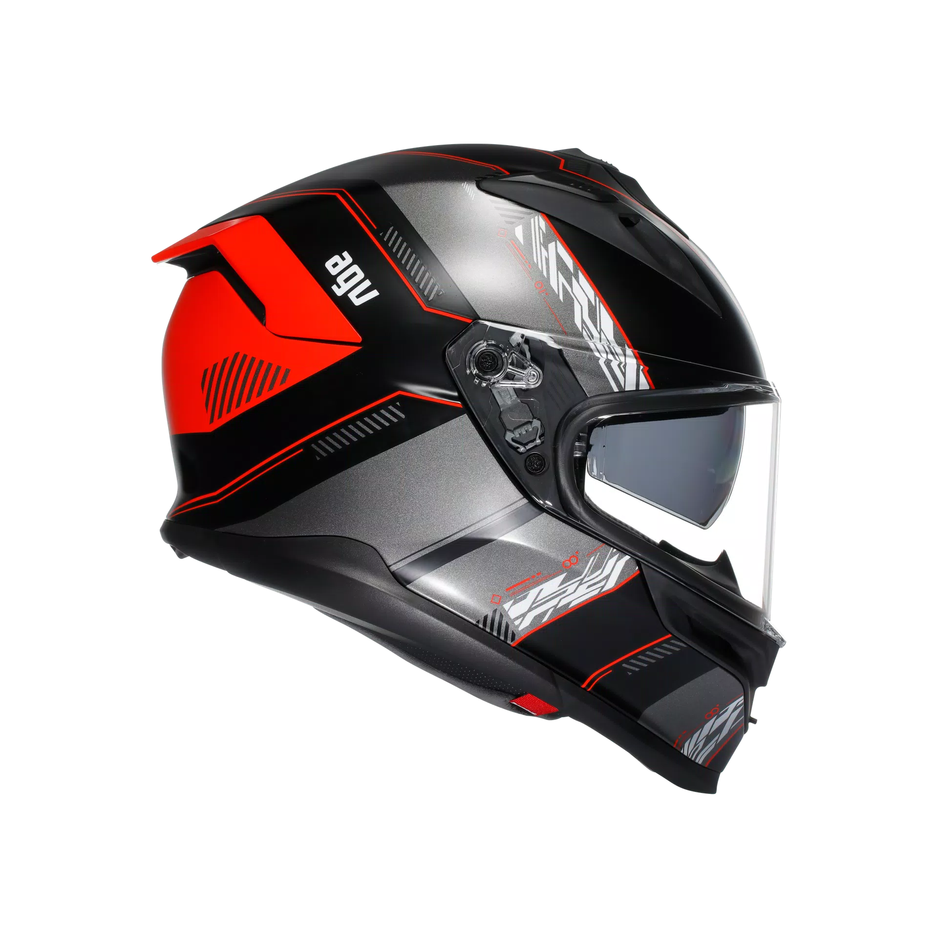 K7 MPLK KYBER MATT BLACK/RED - MOTORBIKE FULL FACE HELMET DOT (E2206)