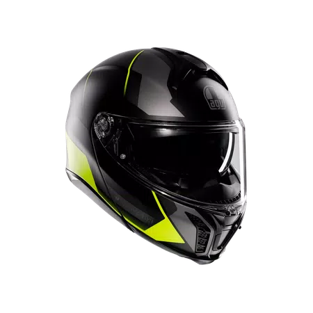 TOURMODULAR PERCEPTION MATT BLACK/YELLOW FLUO - MOTORRAD MODULARHELM E2206 -  - 1