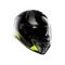 TOURMODULAR PERCEPTION MATT BLACK/YELLOW FLUO - MOTORBIKE FLIP UP HELMET E2206