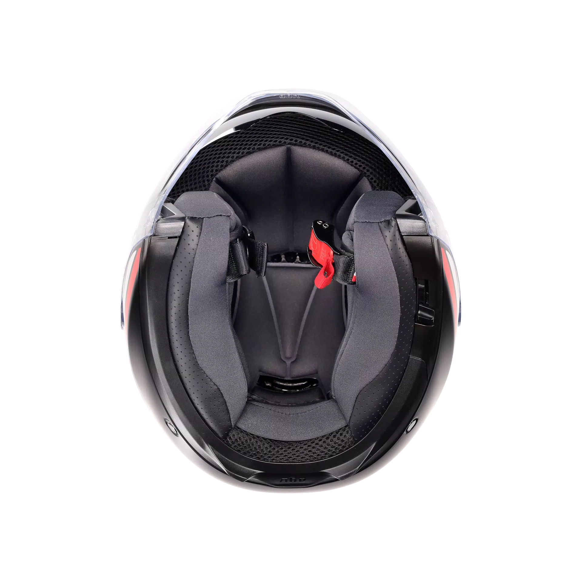 IRIDES BOLOGNA MATT BLACK/TRICOLORE - MOTORBIKE OPEN FACE HELMET E2206