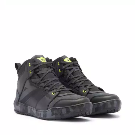 SUBURB D-WP - MEN'S WATERPROOF MOTORCYCLE SHOES - BLACK/CAMO/ACID YELLOW - 1