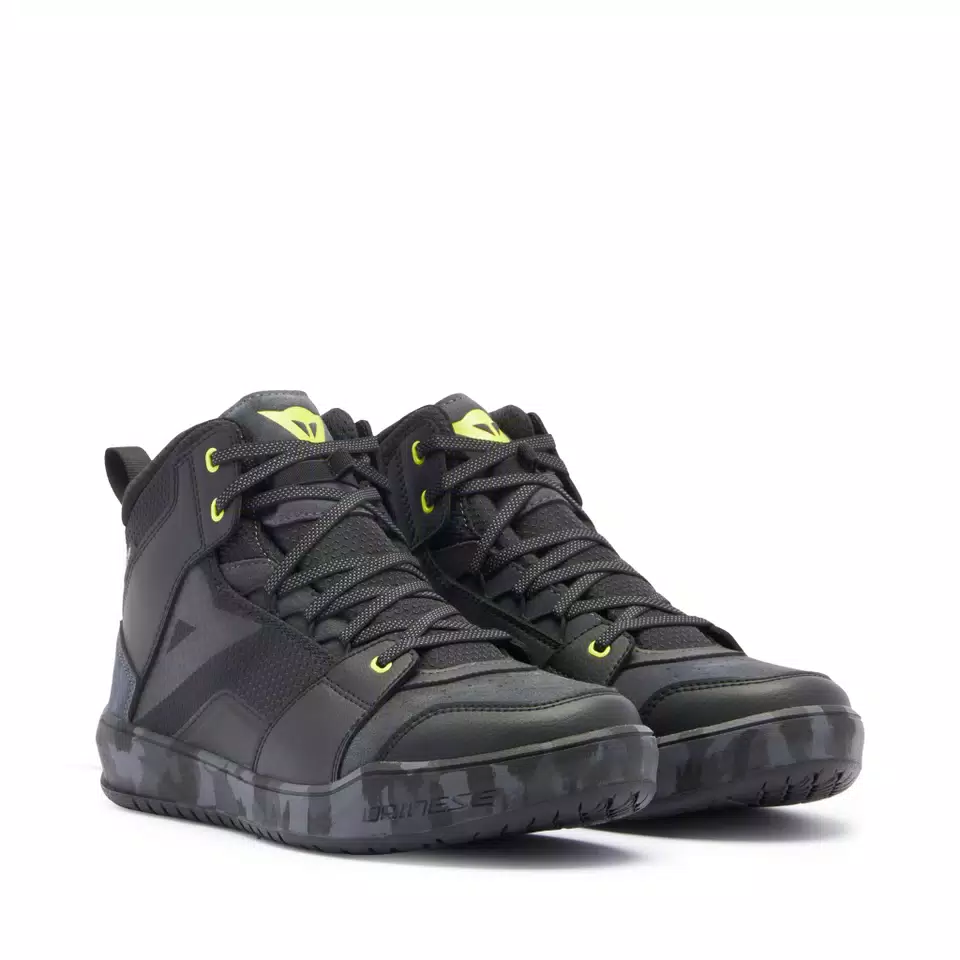 SUBURB D-WP - MEN'S WATERPROOF MOTORCYCLE SHOES - BLACK/CAMO/ACID YELLOW - 1