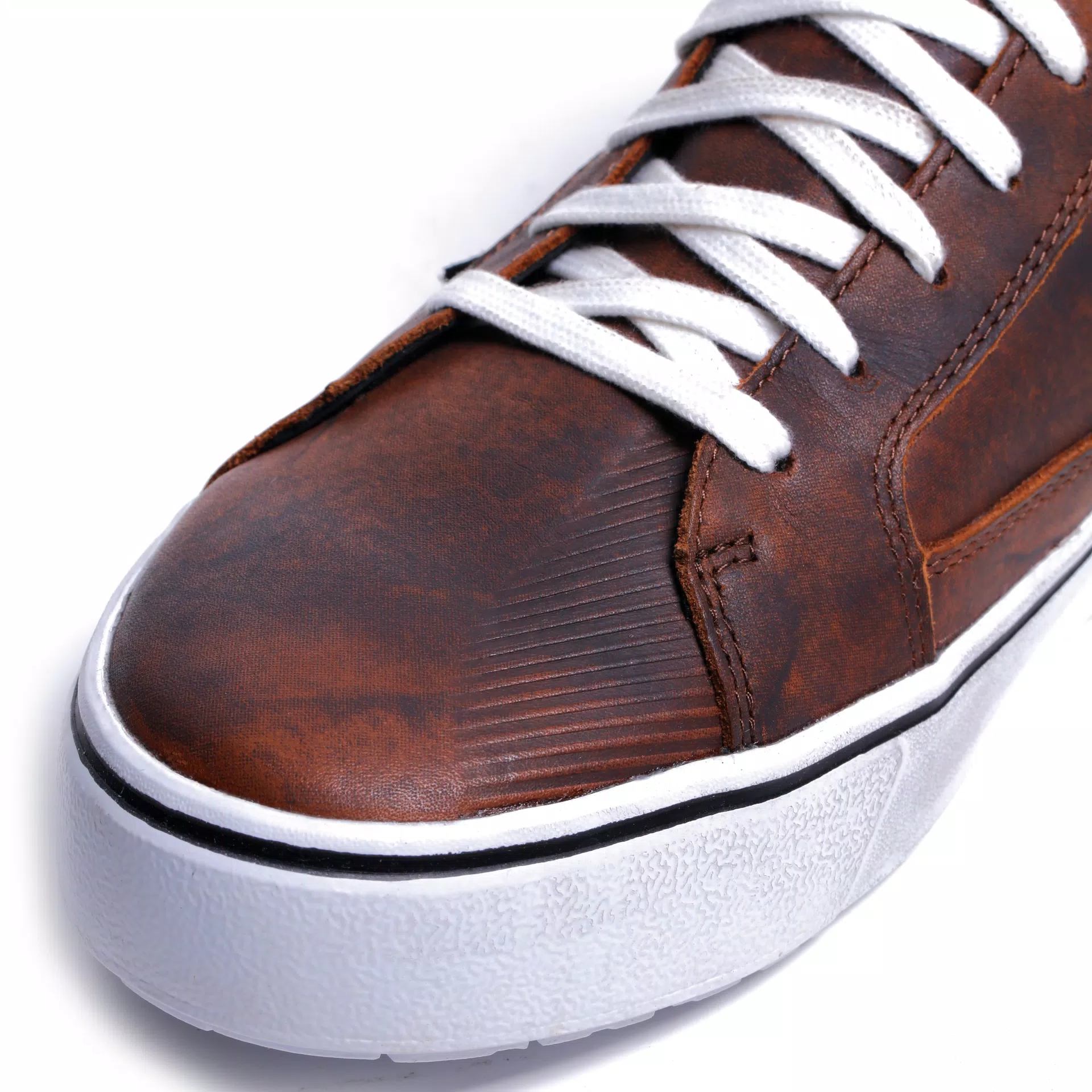 STREET 3 WP MEN'S WATERPROOF MOTORCYCLE SHOES - BROWN/WHITE