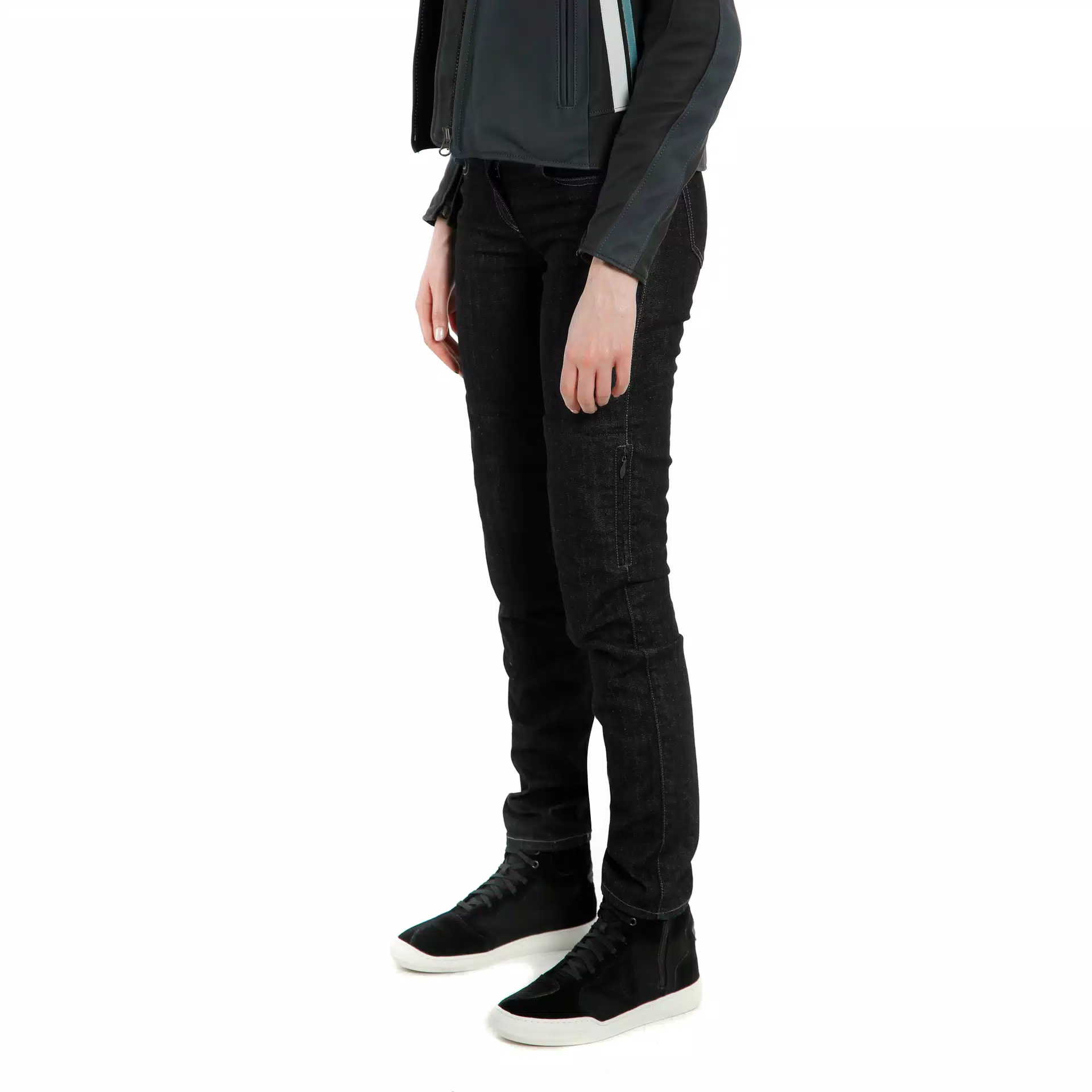 DENIM SLIM - WOMEN'S MOTORCYCLE JEANS | BLACK | Dainese