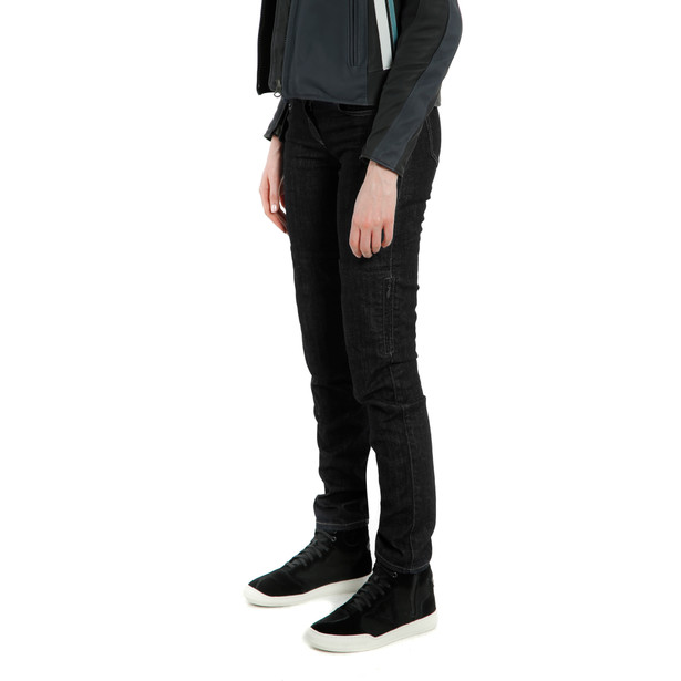 denim-slim-jeans-moto-donna-black image number 3