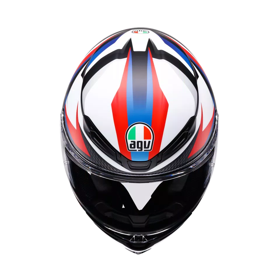 K6 S TIMEWARP MATT BLACK/RED/BLUE - MOTORBIKE FULL FACE HELMET DOT (E2206) -  - 7