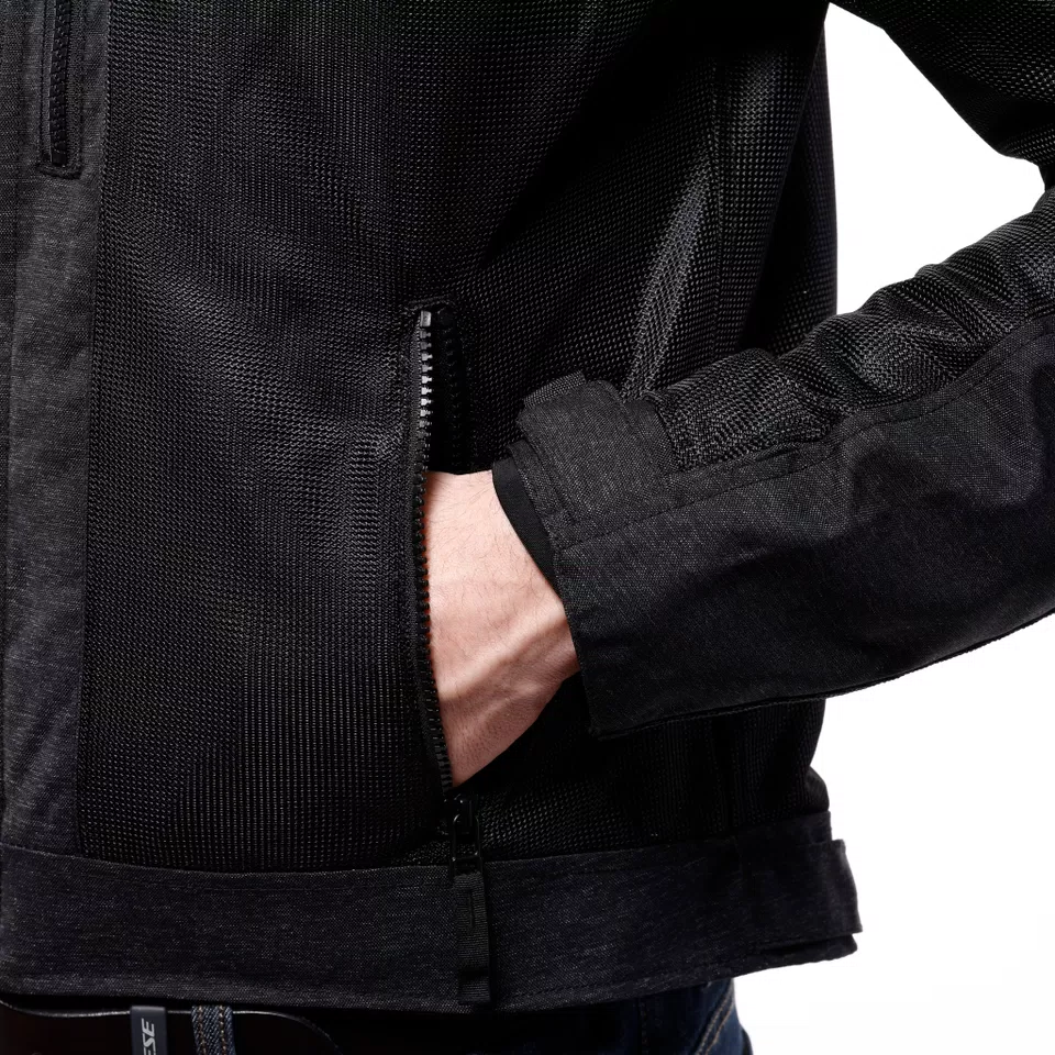 ALFAMA AIR TEX - MEN'S SUMMER MESH MOTORCYCLE JACKET - DARK GREY/BLACK - 7