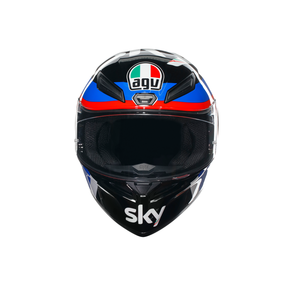 k1-s-vr46-sky-racing-team-black-red-motorbike-full-face-helmet-e2206 image number 1