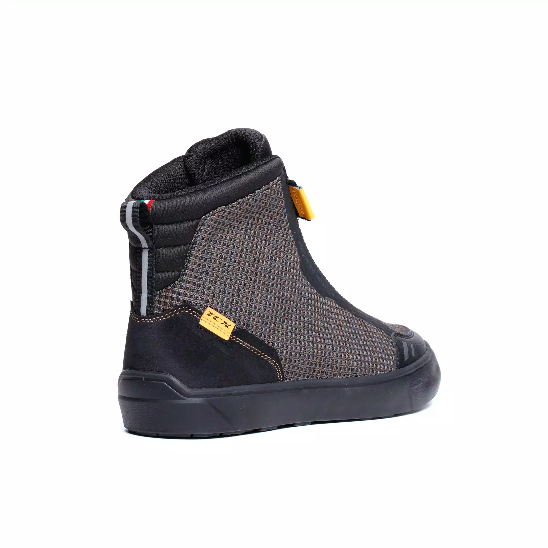 IKASU 2 AIR SUMMER MOTORCYCLE SHOES MEN - BLACK/OCHRE