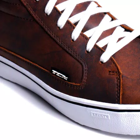 STREET 3 WP ZAPATO MOTO IMPERMEABLE HOMBRE - MARRÓN/BLANCO -  - 5