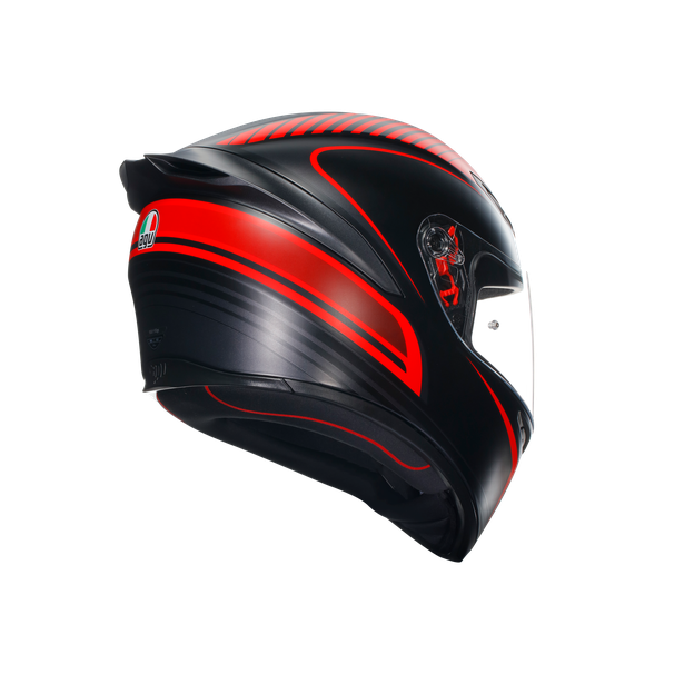 k1-s-warmup-matt-black-red-motorbike-full-face-helmet-e2206 image number 5