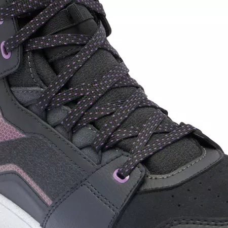 SUBURB D-WP - WOMEN'S WATERPROOF MOTORCYCLE SHOES - BLACK/WHITE/METAL PURPLE - 5
