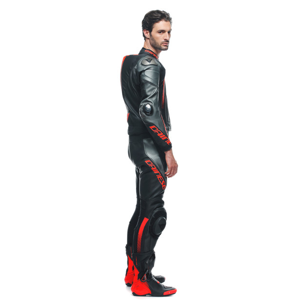laguna-seca-5-2pcs-leather-suit-black-anthracite-fluo-red image number 5