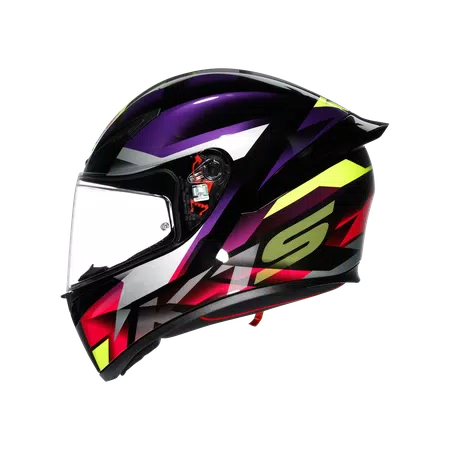 K1 S FASTLAP BLACK/PURPLE/PINK - MOTORBIKE FULL FACE HELMET DOT (E2206) -  - 4