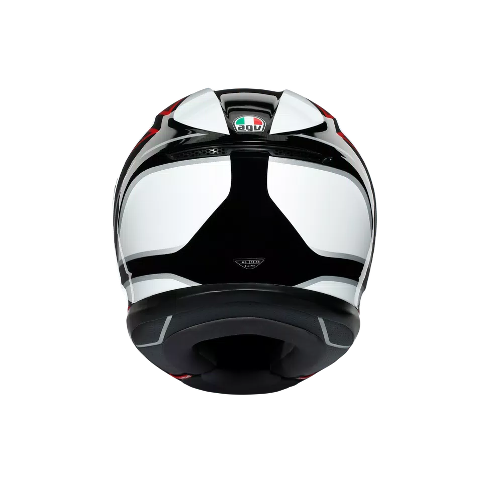 K6 AGV DOT(ECE) MULTI MPLK - HYPHEN BLACK/RED/WHITE -  - 4