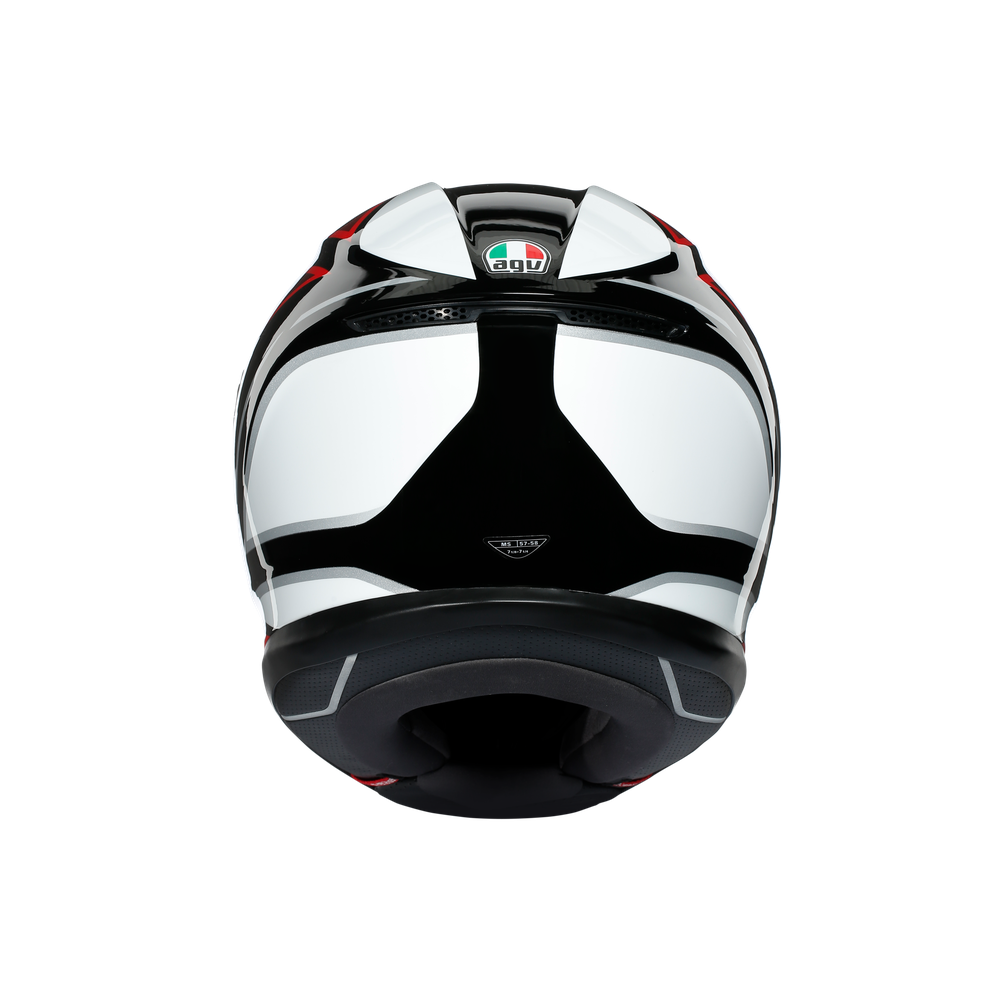 K6 AGV DOT(ECE) MULTI MPLK - HYPHEN BLACK/RED/WHITE