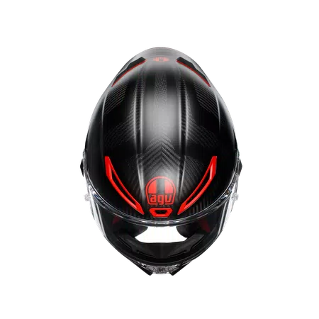 PISTA GP RR INTREPIDO MATT CARBON/BLK/RED - MOTORBIKE FULL FACE HELMET E2206 DOT -  - 7