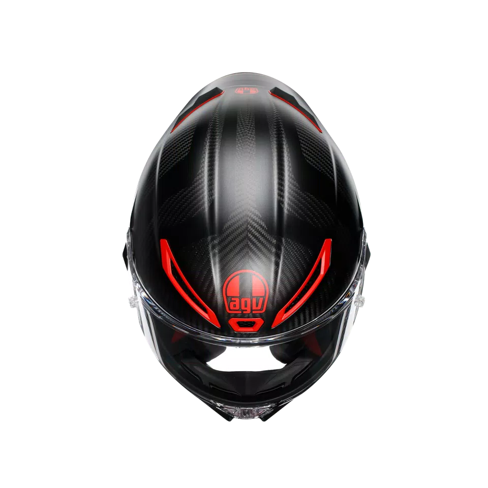 PISTA GP RR INTREPIDO MATT CARBON/BLK/RED - MOTORBIKE FULL FACE HELMET E2206 DOT -  - 7