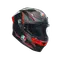 K6 S SLASHCUT BLACK/GREY/RED - MOTORBIKE FULL FACE HELMET E2206