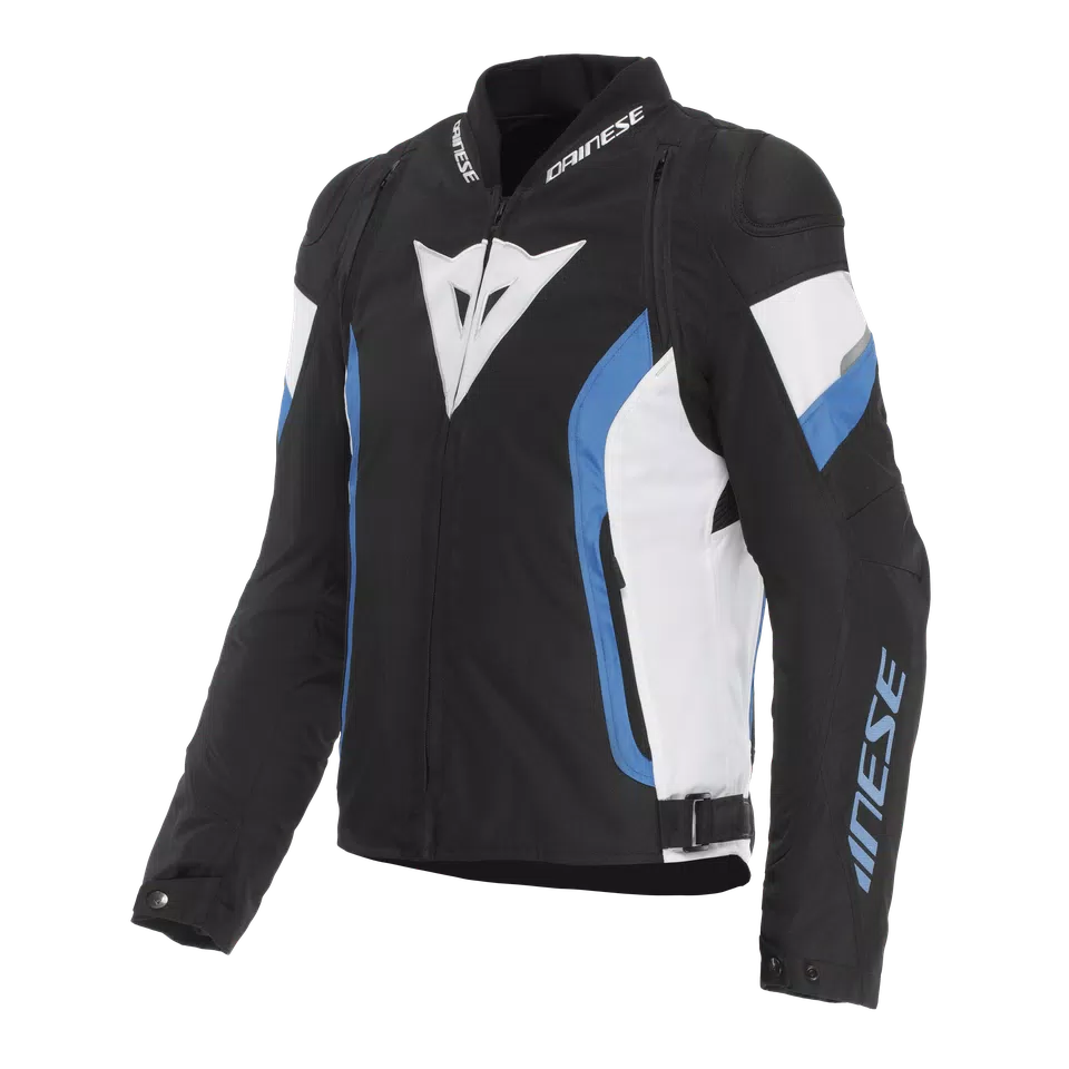 AVRO 5 - MEN'S FABRIC MOTORCYCLE JACKET - BLACK/BLUE/WHITE - 1