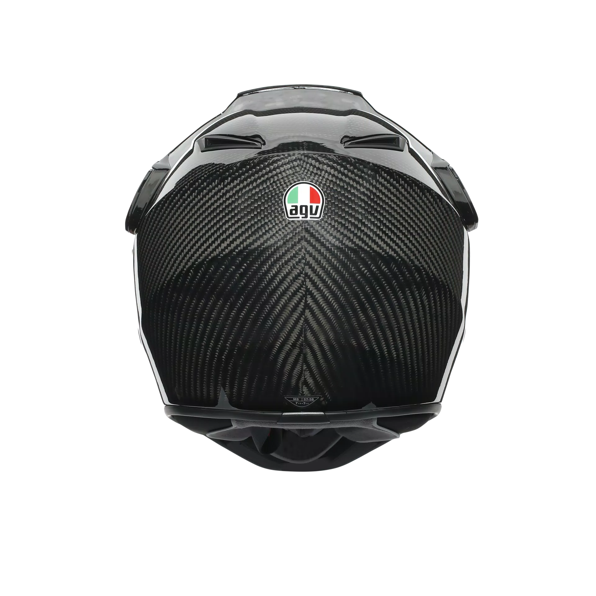 AX9 MONO GLOSSY CARBON - MOTORFIETS INTEGRAALHELM E2206
