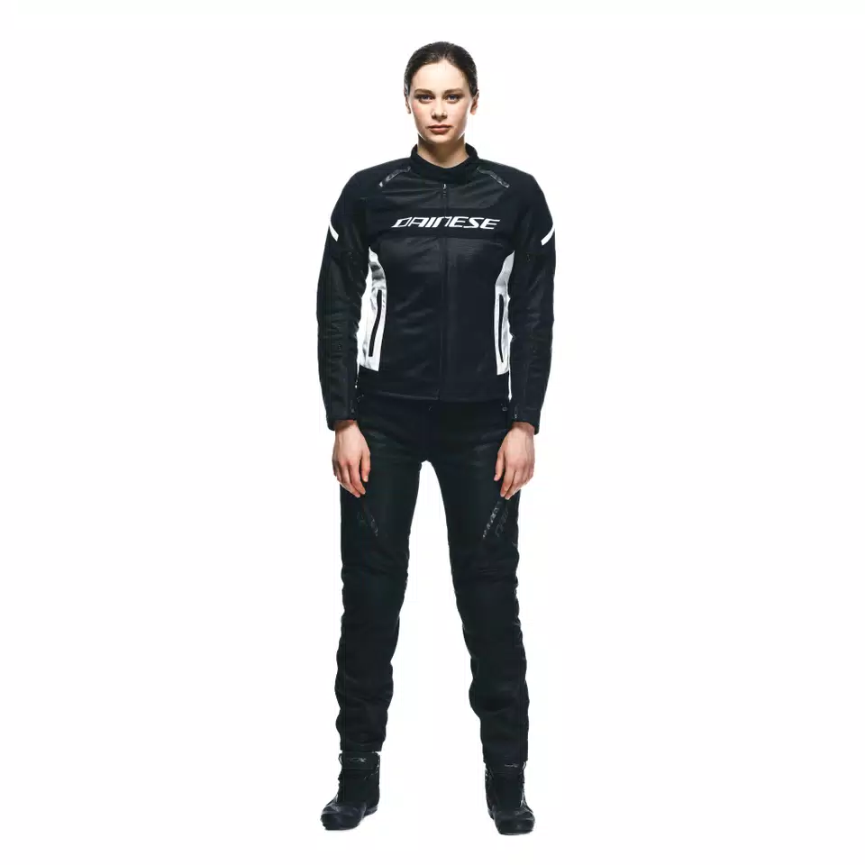 DRAKE 2 SUPER AIR - WOMEN'S SUMMER MOTORCYCLE PANTS IN FABRIC - BLACK/BLACK - 3