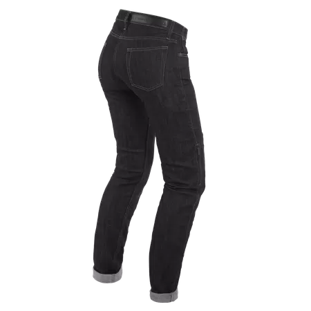 DENIM SLIM - WOMEN'S MOTORCYCLE JEANS - BLACK - 2